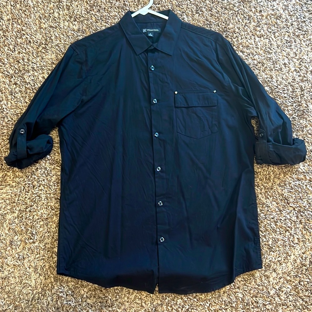 International Concepts Black Dress Shirt